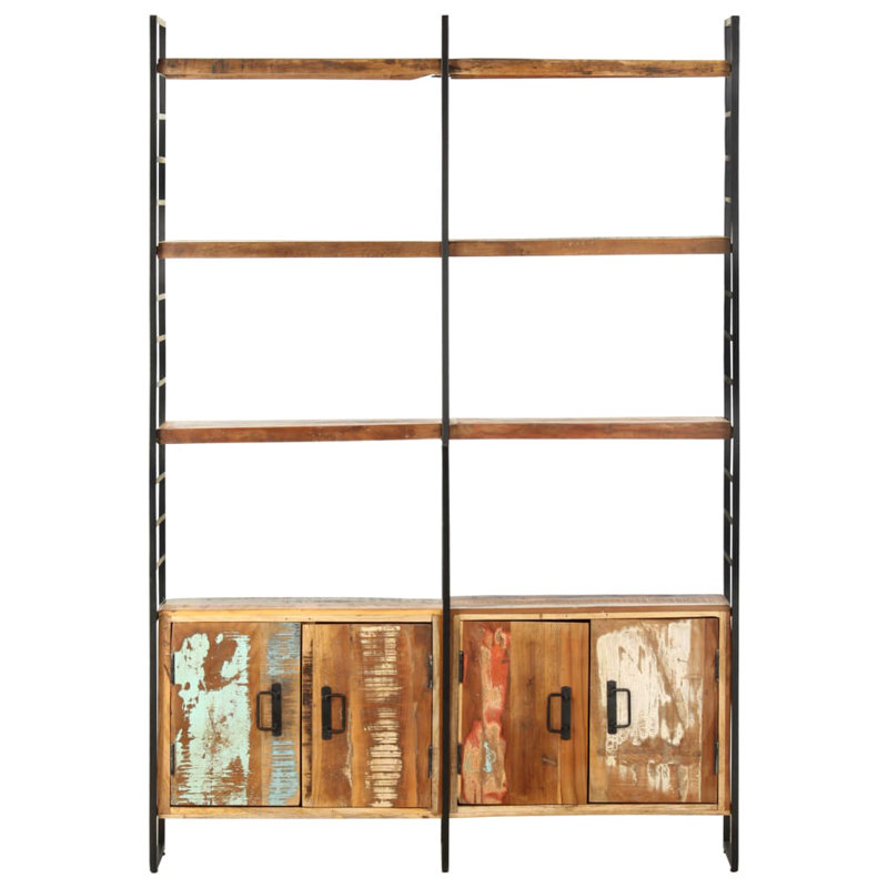 Adaire 180cm H x 124cm W Etagere Bookcase, Walnut