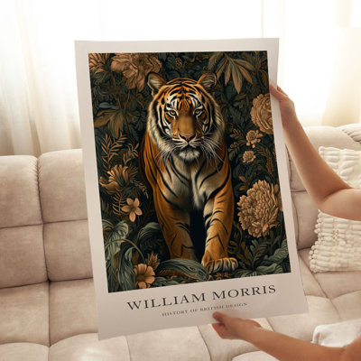 Animaux, reproduction d'art sans cadre William Morris Tiger III Cottage