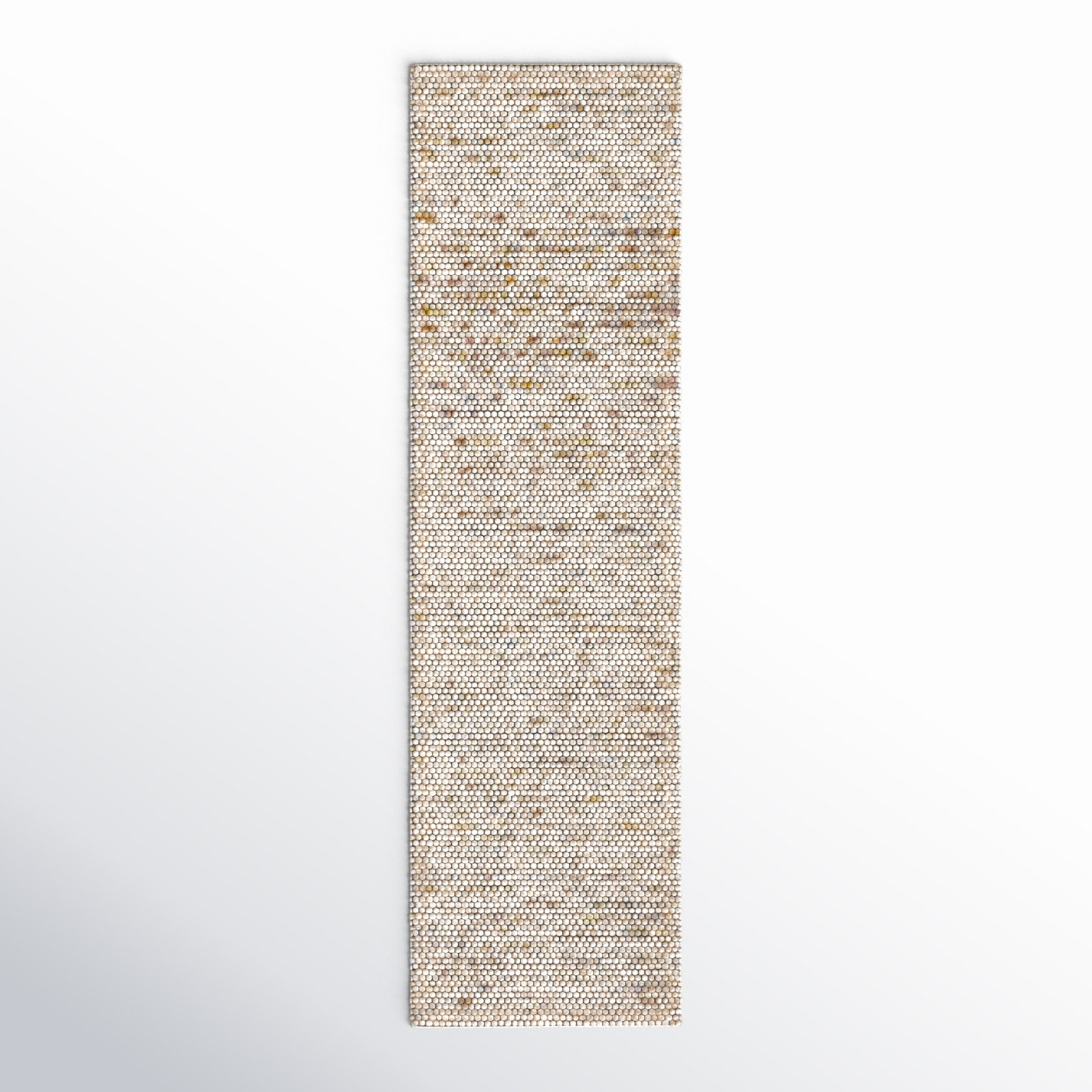 Elle Handmade Ivory / Multi Rug, Runner 2'3" x 14'