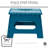 1 - Step Plastic Lightweight Folding Step Stool-1072096373