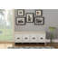 Banc en tissu beige avec rangement Berci