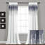 Paire de rideaux semi-transparents Shimmer-559166511