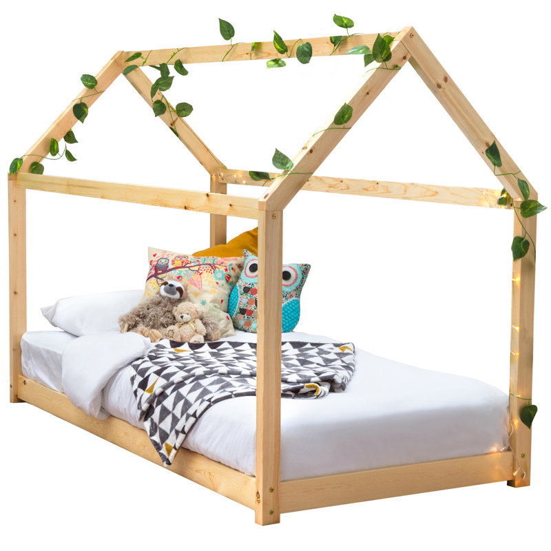 Mosley Single (3') Standard House Beds, Pine, Single (3'), Pocket Sprung
