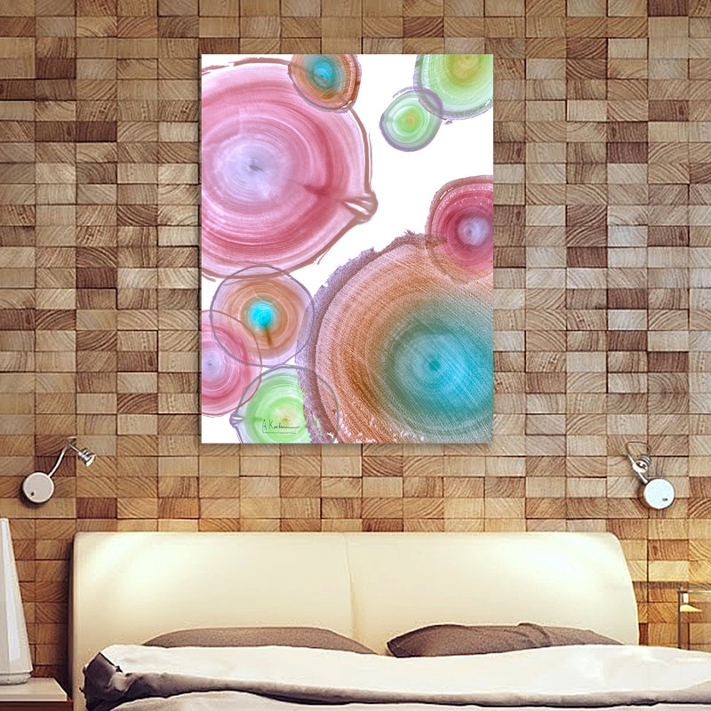 Millenial Tree Ring I - impression sur toile tendue, H 16 po x l 12 po