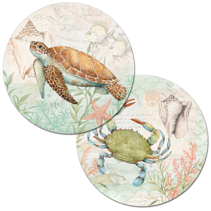 Plastic / Acrylic No Pattern Round Placemat