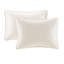 Couvre-lit réversible en crème - Rembourrage 90% coton pour un confort inégalé, matelassage élégant, tissu traité, rembourrage confortable, protection élégante