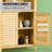 Bamboo Bathroom Floor Cabinet with Secure Storage
