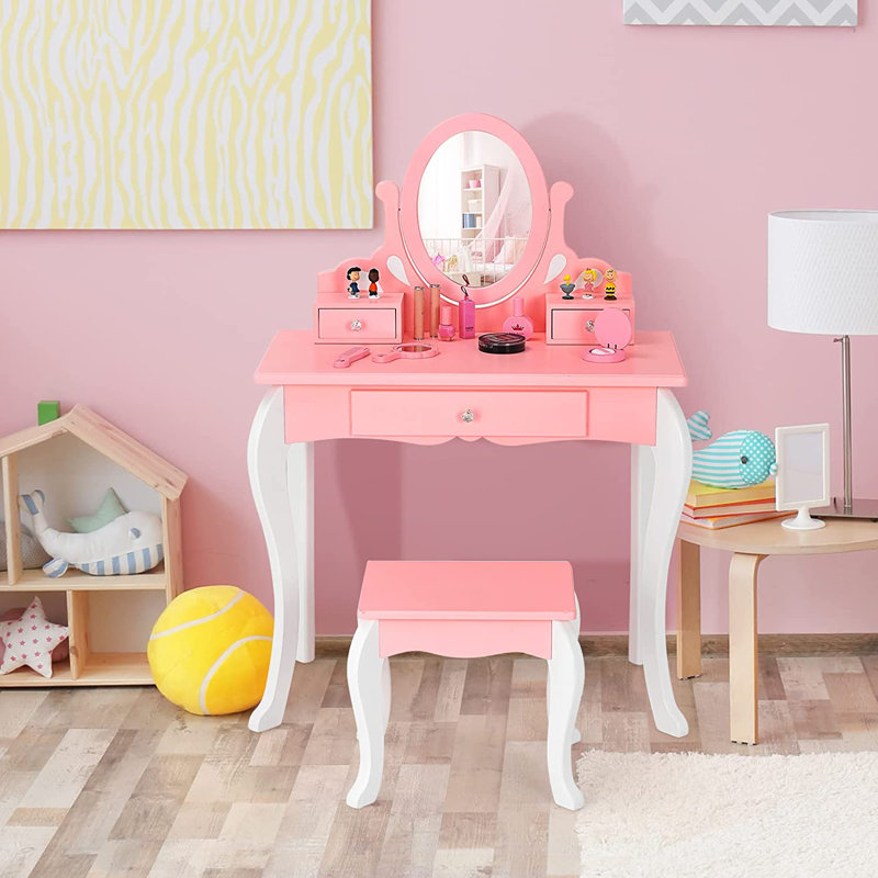 Winkelman Kids Vanity Set with Mirror