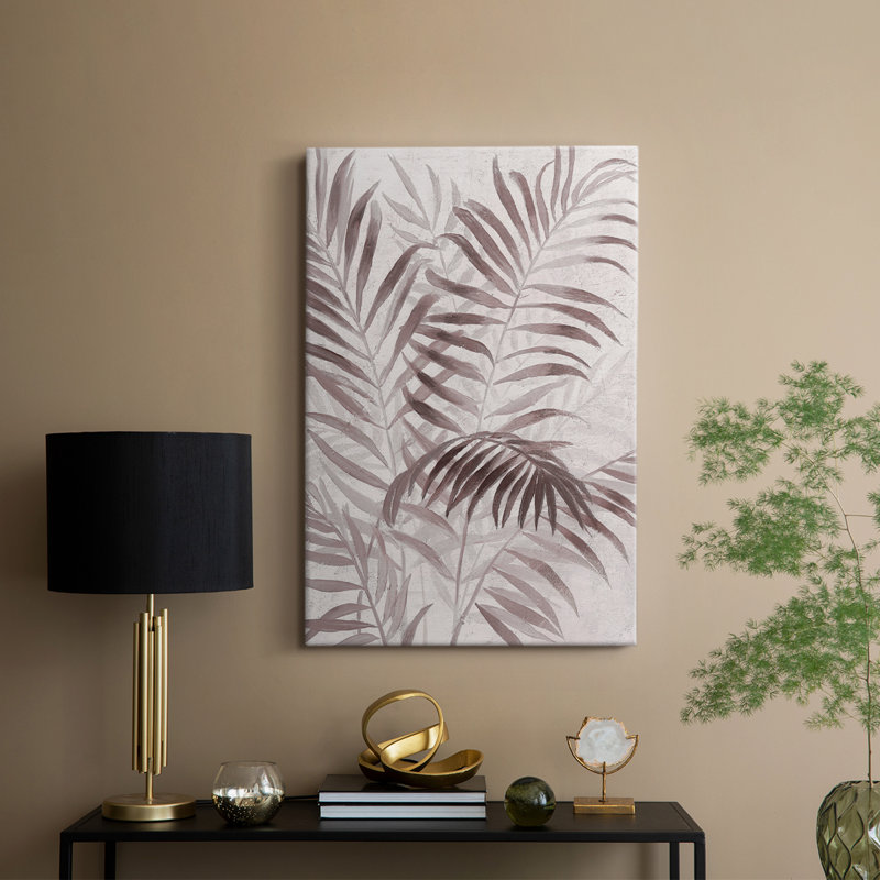 Inversed Island Palms I -Galerie enveloppée Cavas, H 18 po x l 12 po