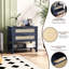 Rattan Nightstand with Two Smooth-Gliding Drawers and Open Storage Shelf for Compact Bedrooms and Boho-Inspired Spaces.-129673858