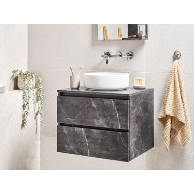Wall Mounted Washbasin Cabinet SERRA 60 cm