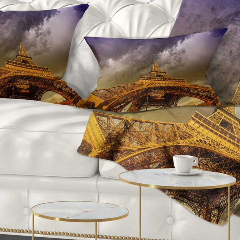 Coussin lombaire ciel towerand magnifique the photographie paris