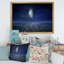 Pleine lune sur l'océan foncé la nuit - photographie sur toile-59284581-59284580