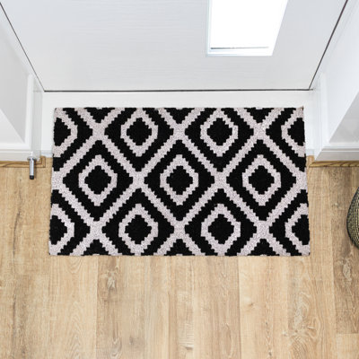 Geometric No Holiday Doormat