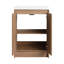 Meuble-lavabo autoportant de 48 po avec lavabo en résine, meuble-lavabo sur pied avec 4 portes et 2 tablettes réglables