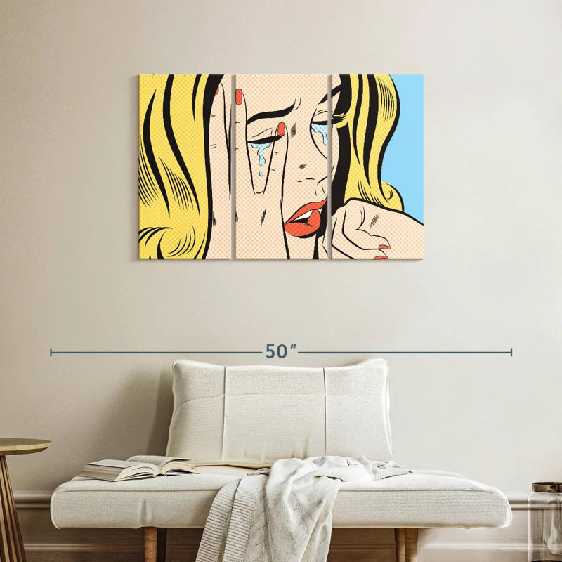 Leisha Femme qui pleure I, H 24 po x l 38 po