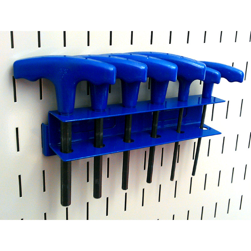 Metal Pegboard Accessory Kit, Blue