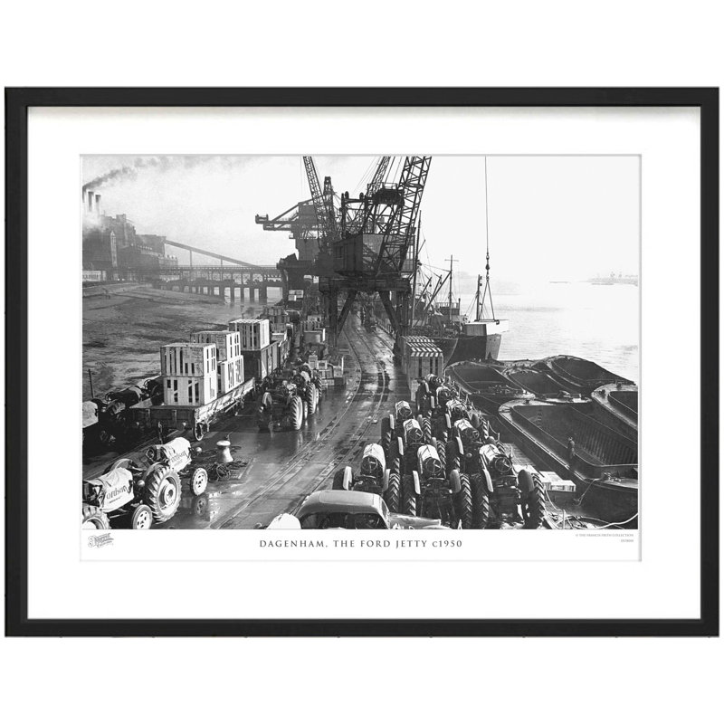 Dagenham, The Ford Jetty C1950 by Francis Frith - Single Picture Frame Print, 60cm H x 80cm W x 2.3cm D