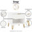 Dumbo 20" Fluted Nightstand In White  (Only Nightstand)-362834086