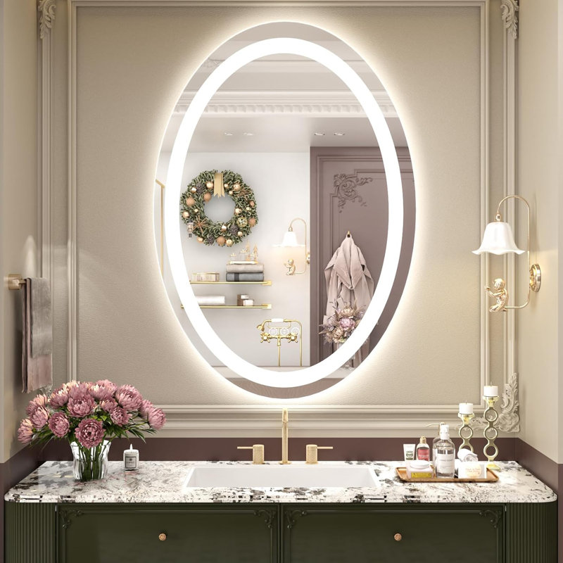 Miroir de salle de bain mural Molly, 40 po x 24 po