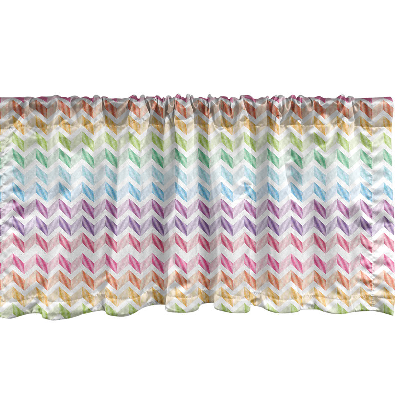 Multicolore cantonnière Ambesonne Zigzag