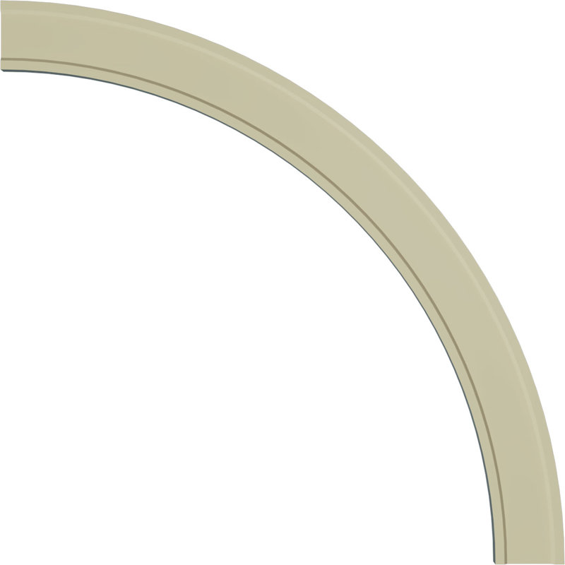 Ensemble d'anneaux de plafond Kent 59 po x P 52 po x P 3/4 po, Simple (1/4 d'un cercle complet)