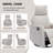 Lila Manual Swivel Rocker Recliner With Head Massage-432332141