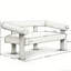 Round Armrest Loveseat(Beige)-1567593926