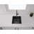 16'' L Single Bowl Granite Kitchen Sink