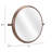 Industrial Gold Round Mirror