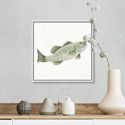 «Gone Fishin Small Mouth», reproduction d'art sur toile