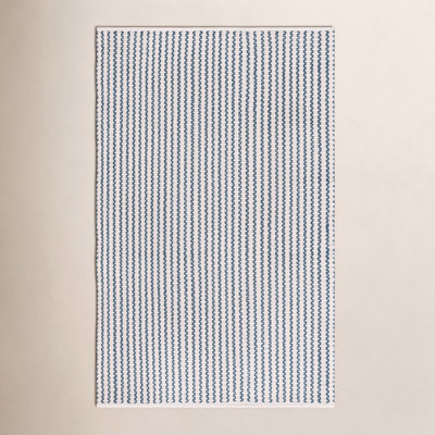 Hand-Woven Chevron Cotton Rug