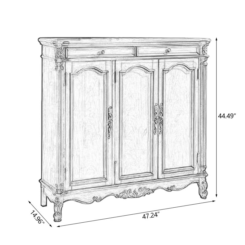 Cherry Solid Wood Shoe Storage Bench