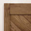 Solid Oak Barn Door with Single Bi-Folding System-105287608