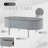 Coffee Table, Grey High Gloss And Chrome-133585366