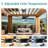 Cissline 42" Modern Waterproof Plug-in Outdoor/Indoor Ceiling Fan with Led Light and Remote for Patio