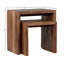 Chilton Rectangular Reclaimed Teak Waterfall Nesting Side Tables