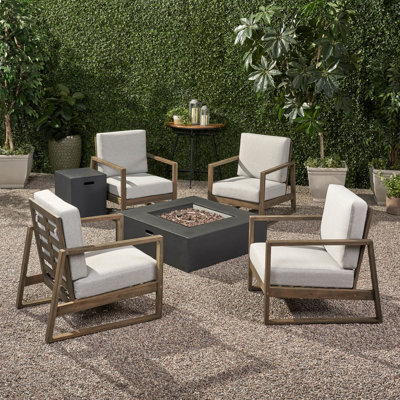 Acacia 4 - Person Patio Conversation Set with Cushions