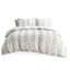 Housse de couette 100% coton double / grand - avec détails gris, fermeture à boutons, attaches intérieures, lavable, rayures approuvées, impression inversée, 2 taies décoratives assorties, -