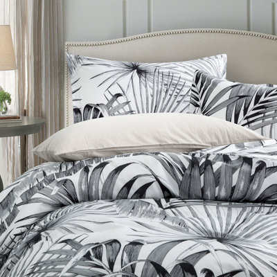 Egyptian-Quality Cotton Sateen Floral Duvet Cover