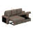 Reversible Sleeper Sectional Sofa Bed With Side Shelf And 2 Stools,Pull-Out L-Shaped Sofa Bed-115797491