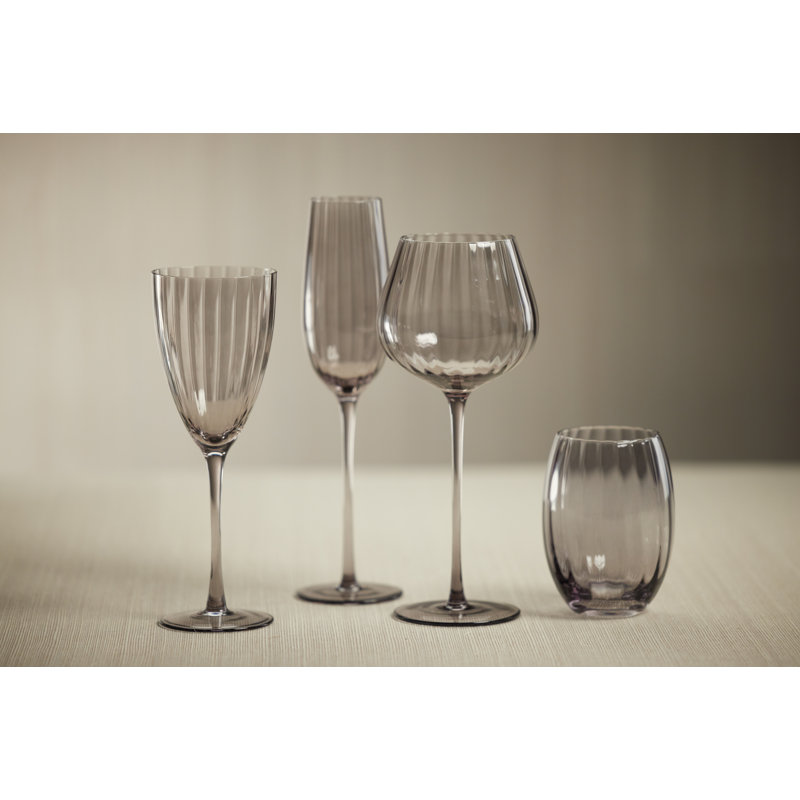 Boulder 11.5oz. White Wine Glass Set, Smoke