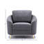Chaise en lin gris yuina