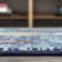 Bethlehem Tribal Love Geometric Dark Blue/Multi Rug