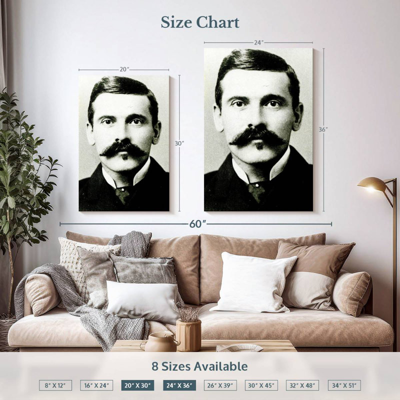 Keiraleigh Doc Holliday 1882, 36" H x 24" W
