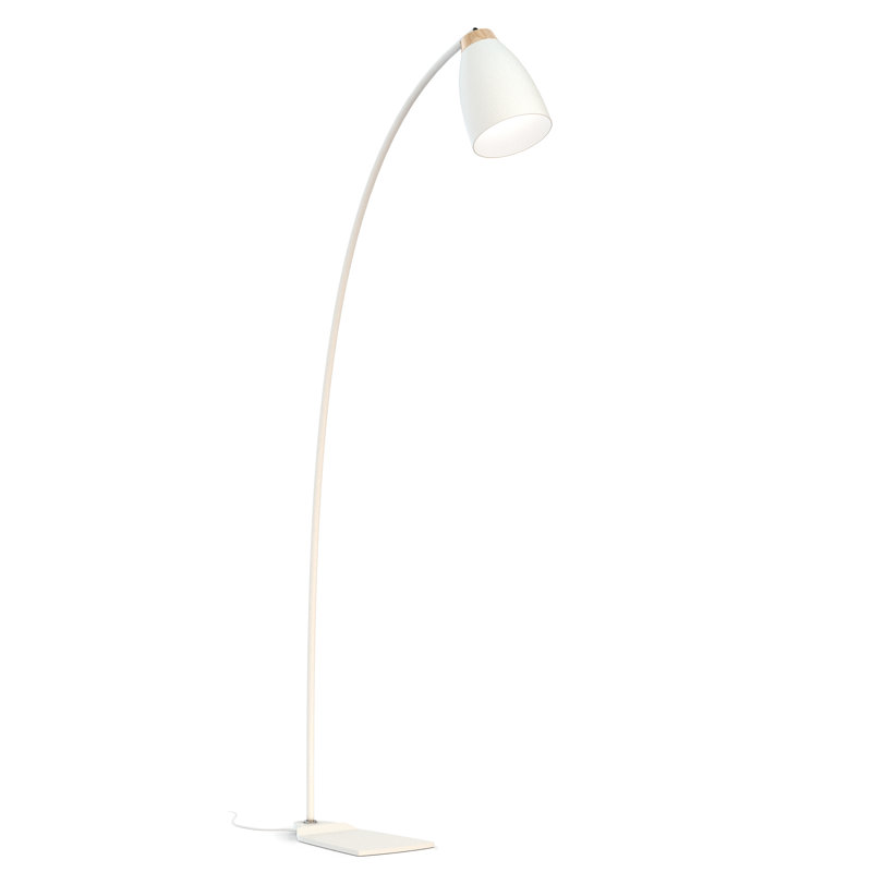 Grandy 149cm Arched Floor Lamp, White