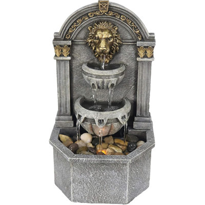 Fontaine tête de lion