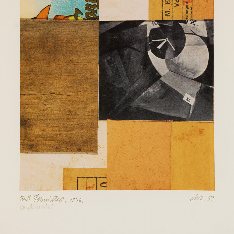 Continental Ephemera by Kurt Schwitters, 40"H x 30"W