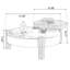 Ensemble de tables basses rondes en bois manufacturé blanc et brun + pierre frittée