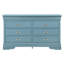 Charmante commode traditionnelle sarcelle